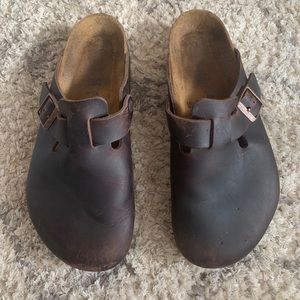 Birkenstock Oiled Leather Clogs